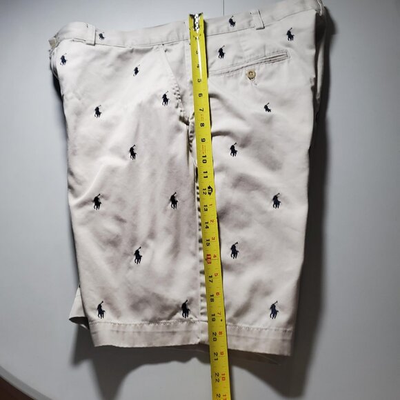 POLO Ralph Lauren Prospect Short in Light Tan with Allover Pony sz 36w - Picture 13 of 16